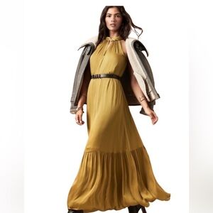 Banana Republic Mustard Maxi Dress